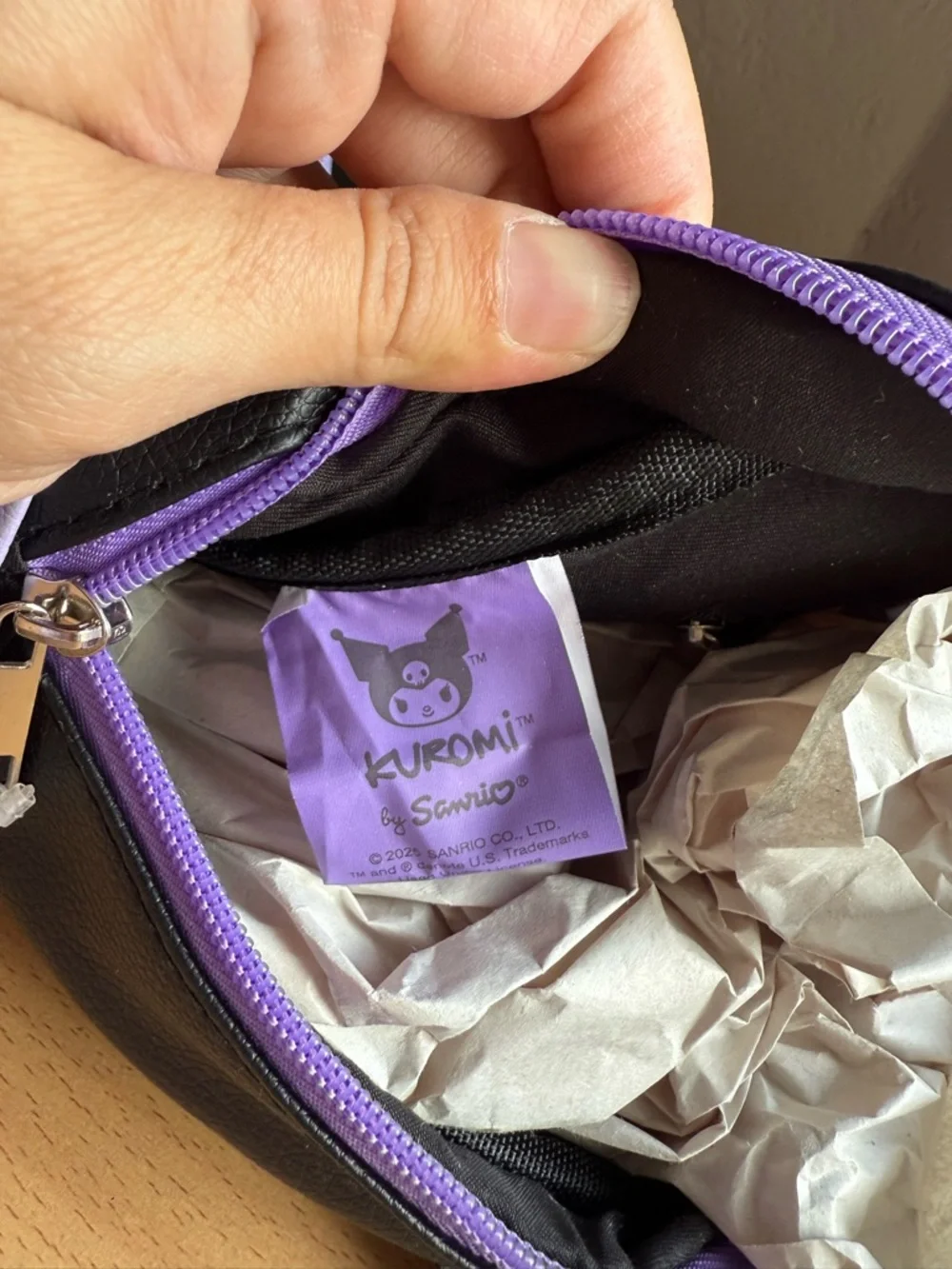 Sanrio Hello Kitty Kuromi Backpack in Black & Lavender - Picture 7 of 11